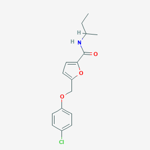 molecular formula C16H18ClNO3 B451178 N-(sec-butyl)-5-[(4-chlorophenoxy)methyl]-2-furamide 