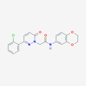 2-[3-(2-chlorophenyl)-6-oxo-1(6H)-pyridazinyl]-N-(2,3-dihydro-1,4-benzodioxin-6-yl)acetamide