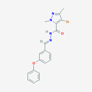 4-bromo-1,3-dimethyl-N'-(3-phenoxybenzylidene)-1H-pyrazole-5-carbohydrazide