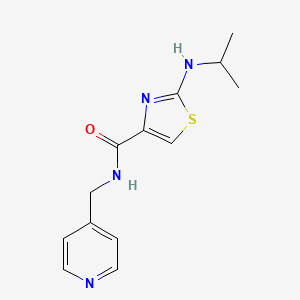 2-(isopropylamino)-N-(4-pyridinylmethyl)-1,3-thiazole-4-carboxamide