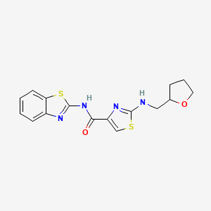 N-1,3-benzothiazol-2-yl-2-[(tetrahydro-2-furanylmethyl)amino]-1,3-thiazole-4-carboxamide