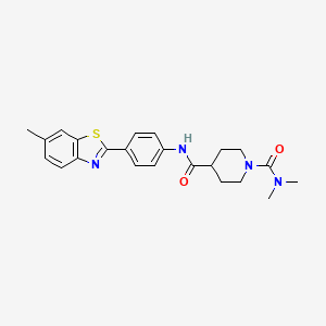 N~1~,N~1~-dimethyl-N~4~-[4-(6-methyl-1,3-benzothiazol-2-yl)phenyl]-1,4-piperidinedicarboxamide