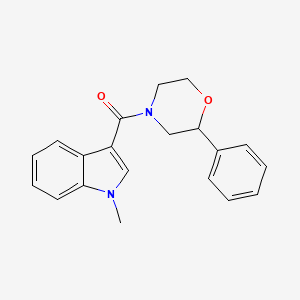 molecular formula C20H20N2O2 B4511896 1-methyl-3-[(2-phenyl-4-morpholinyl)carbonyl]-1H-indole 