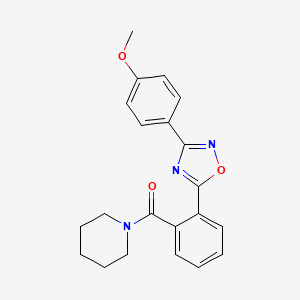 1-{2-[3-(4-methoxyphenyl)-1,2,4-oxadiazol-5-yl]benzoyl}piperidine