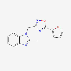 1-{[5-(2-furyl)-1,2,4-oxadiazol-3-yl]methyl}-2-methyl-1H-benzimidazole