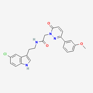 molecular formula C23H21ClN4O3 B4511919 N-[2-(5-chloro-1H-indol-3-yl)ethyl]-2-[3-(3-methoxyphenyl)-6-oxo-1(6H)-pyridazinyl]acetamide 