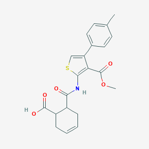 6-({[3-(Methoxycarbonyl)-4-(4-methylphenyl)-2-thienyl]amino}carbonyl)-3-cyclohexene-1-carboxylic acid