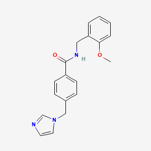 molecular formula C19H19N3O2 B4511927 4-(1H-imidazol-1-ylmethyl)-N-(2-methoxybenzyl)benzamide 