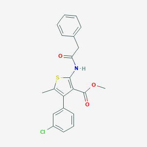 Methyl 4-(3-chlorophenyl)-5-methyl-2-[(phenylacetyl)amino]thiophene-3-carboxylate