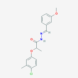2-(4-chloro-3-methylphenoxy)-N'-(3-methoxybenzylidene)propanohydrazide