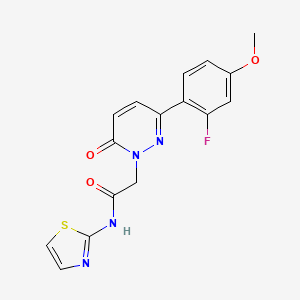 2-[3-(2-fluoro-4-methoxyphenyl)-6-oxo-1(6H)-pyridazinyl]-N-1,3-thiazol-2-ylacetamide