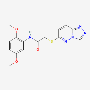 molecular formula C15H15N5O3S B4512021 N-(2,5-dimethoxyphenyl)-2-([1,2,4]triazolo[4,3-b]pyridazin-6-ylthio)acetamide 