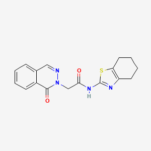 molecular formula C17H16N4O2S B4512031 2-(1-oxo-2(1H)-phthalazinyl)-N-(4,5,6,7-tetrahydro-1,3-benzothiazol-2-yl)acetamide 
