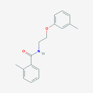 molecular formula C17H19NO2 B4512042 2-methyl-N-[2-(3-methylphenoxy)ethyl]benzamide 