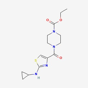 ethyl 4-{[2-(cyclopropylamino)-1,3-thiazol-4-yl]carbonyl}-1-piperazinecarboxylate