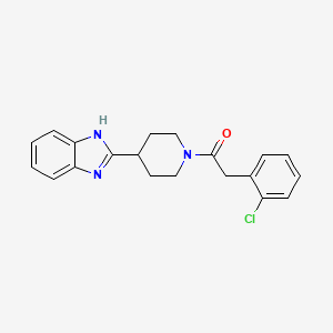 molecular formula C20H20ClN3O B4512070 2-{1-[(2-chlorophenyl)acetyl]-4-piperidinyl}-1H-benzimidazole 