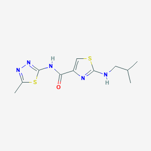 2-(isobutylamino)-N-(5-methyl-1,3,4-thiadiazol-2-yl)-1,3-thiazole-4-carboxamide