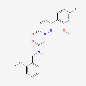 2-[3-(4-fluoro-2-methoxyphenyl)-6-oxo-1(6H)-pyridazinyl]-N-(2-methoxybenzyl)acetamide