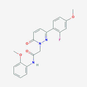 molecular formula C20H18FN3O4 B4512106 2-[3-(2-fluoro-4-methoxyphenyl)-6-oxo-1(6H)-pyridazinyl]-N-(2-methoxyphenyl)acetamide 