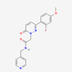 2-[3-(2-fluoro-4-methoxyphenyl)-6-oxo-1(6H)-pyridazinyl]-N-(4-pyridinylmethyl)acetamide