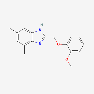 2-[(2-methoxyphenoxy)methyl]-4,6-dimethyl-1H-benzimidazole