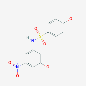 molecular formula C14H14N2O6S B451212 4-methoxy-N-(3-methoxy-5-nitrophenyl)benzenesulfonamide 