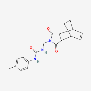 molecular formula C19H21N3O3 B4512145 N-[(1,3-dioxo-1,3,3a,4,7,7a-hexahydro-2H-4,7-ethanoisoindol-2-yl)methyl]-N'-(4-methylphenyl)urea 