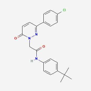 molecular formula C22H22ClN3O2 B4512165 N-(4-tert-butylphenyl)-2-[3-(4-chlorophenyl)-6-oxo-1(6H)-pyridazinyl]acetamide 