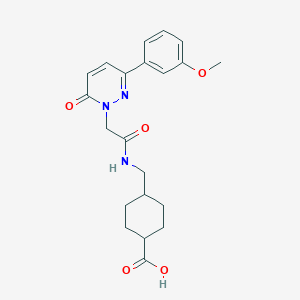 4-[({[3-(3-methoxyphenyl)-6-oxo-1(6H)-pyridazinyl]acetyl}amino)methyl]cyclohexanecarboxylic acid