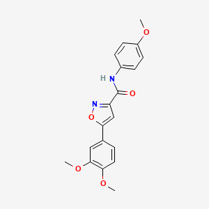 5-(3,4-dimethoxyphenyl)-N-(4-methoxyphenyl)-3-isoxazolecarboxamide