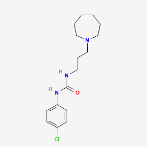 molecular formula C16H24ClN3O B4512214 N-[3-(1-azepanyl)propyl]-N'-(4-chlorophenyl)urea 