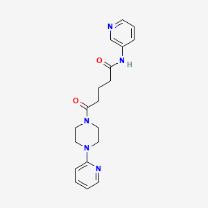 5-oxo-N-3-pyridinyl-5-[4-(2-pyridinyl)-1-piperazinyl]pentanamide