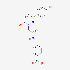 4-[({[3-(4-chlorophenyl)-6-oxo-1(6H)-pyridazinyl]acetyl}amino)methyl]benzoic acid