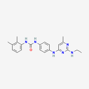 molecular formula C22H26N6O B4512251 N-(2,3-dimethylphenyl)-N'-(4-{[2-(ethylamino)-6-methyl-4-pyrimidinyl]amino}phenyl)urea 