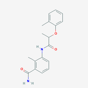 2-methyl-3-{[2-(2-methylphenoxy)propanoyl]amino}benzamide