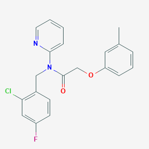 molecular formula C21H18ClFN2O2 B4512299 N-(2-chloro-4-fluorobenzyl)-2-(3-methylphenoxy)-N-2-pyridinylacetamide 