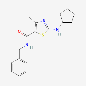 N-benzyl-2-(cyclopentylamino)-4-methyl-1,3-thiazole-5-carboxamide