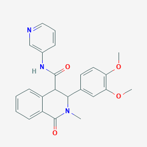 3-(3,4-dimethoxyphenyl)-2-methyl-1-oxo-N-3-pyridinyl-1,2,3,4-tetrahydro-4-isoquinolinecarboxamide