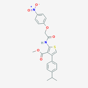 Methyl 2-[({4-nitrophenoxy}acetyl)amino]-4-(4-isopropylphenyl)thiophene-3-carboxylate