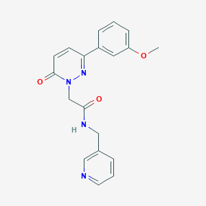 molecular formula C19H18N4O3 B4512362 2-[3-(3-methoxyphenyl)-6-oxo-1(6H)-pyridazinyl]-N-(3-pyridinylmethyl)acetamide 