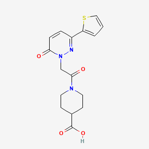 1-{[6-oxo-3-(2-thienyl)-1(6H)-pyridazinyl]acetyl}-4-piperidinecarboxylic acid