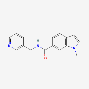 molecular formula C16H15N3O B4512427 1-methyl-N-(3-pyridinylmethyl)-1H-indole-6-carboxamide 