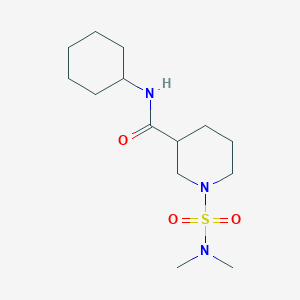 molecular formula C14H27N3O3S B4512447 N-cyclohexyl-1-[(dimethylamino)sulfonyl]-3-piperidinecarboxamide 