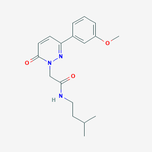 molecular formula C18H23N3O3 B4512454 2-[3-(3-methoxyphenyl)-6-oxo-1(6H)-pyridazinyl]-N-(3-methylbutyl)acetamide 