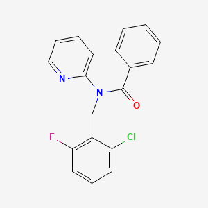 molecular formula C19H14ClFN2O B4512468 N-(2-chloro-6-fluorobenzyl)-N-2-pyridinylbenzamide 