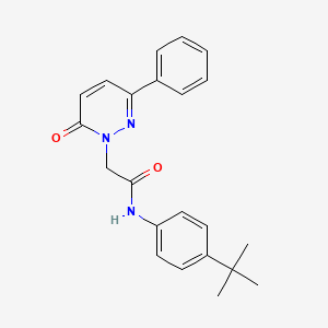 molecular formula C22H23N3O2 B4512471 N-(4-tert-butylphenyl)-2-(6-oxo-3-phenyl-1(6H)-pyridazinyl)acetamide 