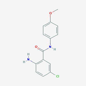 molecular formula C14H13ClN2O2 B451251 2-amino-5-chloro-N-(4-methoxyphenyl)benzamide 