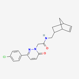 molecular formula C20H20ClN3O2 B4512562 N-(bicyclo[2.2.1]hept-5-en-2-ylmethyl)-2-[3-(4-chlorophenyl)-6-oxo-1(6H)-pyridazinyl]acetamide 