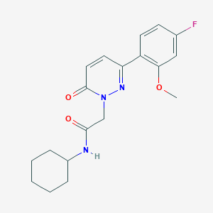 N-cyclohexyl-2-[3-(4-fluoro-2-methoxyphenyl)-6-oxo-1(6H)-pyridazinyl]acetamide