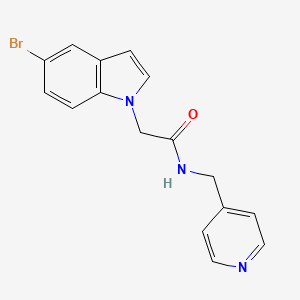 2-(5-bromo-1H-indol-1-yl)-N-(4-pyridinylmethyl)acetamide